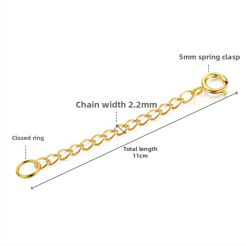 DIY dodaci za nakit – srebro 925, produženi lanac, zmaj uzorak