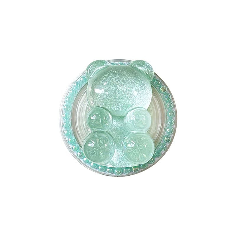 Držač za telefon u obliku mede s dizajnom airbag, magnetska kompatibilnost MagSafe, ljepilo i ljepljiva ugradnja, kreativni nosač prstena