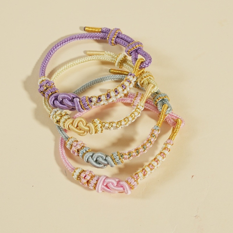 DIY pletena narukvica, šnura, etnički stil, unisex, ručno pletena