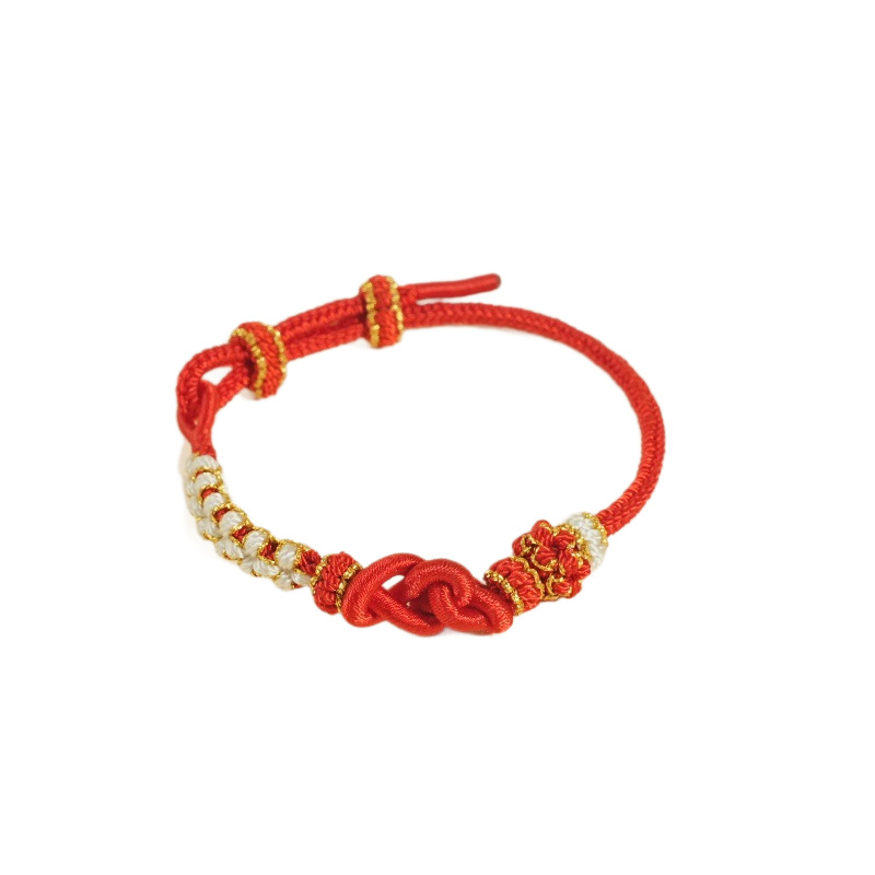 DIY pletena narukvica, šnura, etnički stil, unisex, ručno pletena