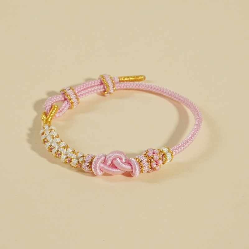 DIY pletena narukvica, šnura, etnički stil, unisex, ručno pletena