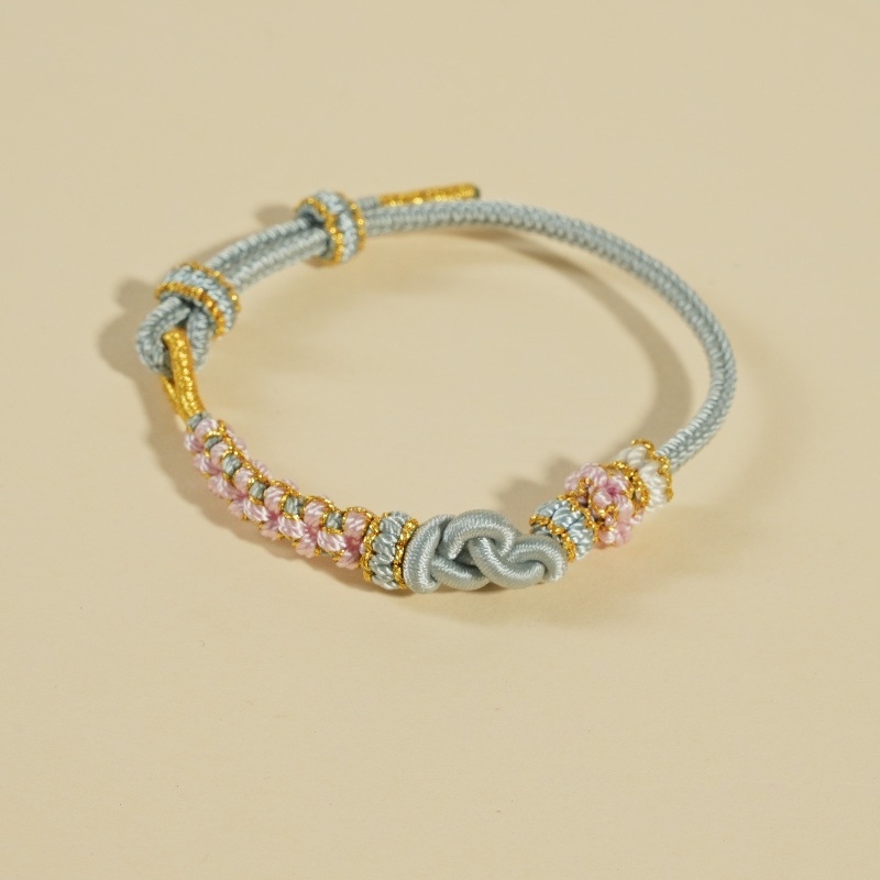 DIY pletena narukvica, šnura, etnički stil, unisex, ručno pletena