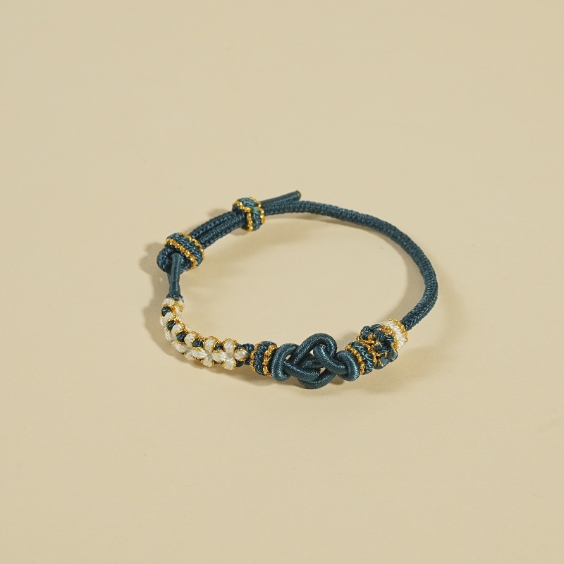 DIY pletena narukvica, šnura, etnički stil, unisex, ručno pletena