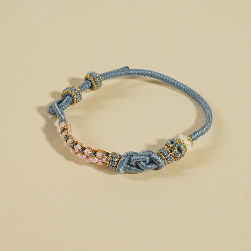 DIY pletena narukvica, šnura, etnički stil, unisex, ručno pletena