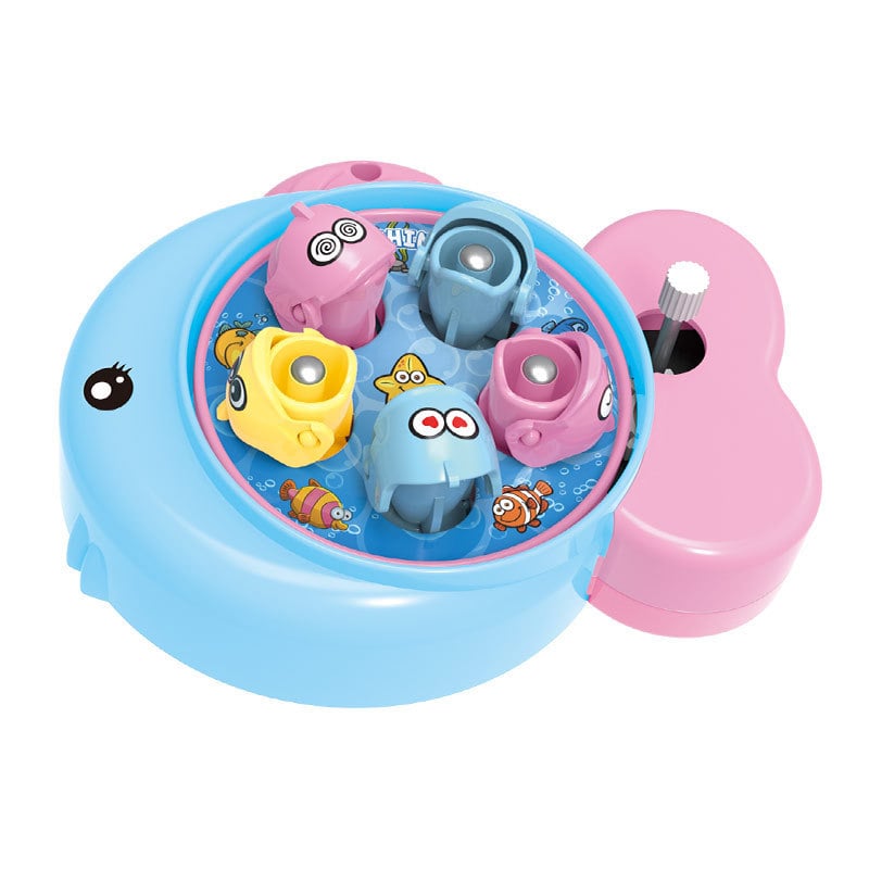 Jucărie de pescuit cu mecanism de răsucire – joc interactiv pentru copii și părinți; Material: plastic; Funcție: răsucire; Categoria: jucărie cu mecanism de răsucire; Vârstă: 4–6 ani