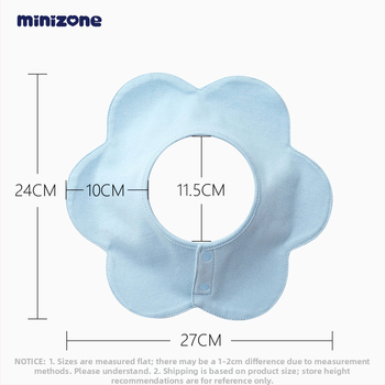 Bērnu apģērba lakats ar 360° griešanos, 100% kokvilna, absorbējoša, no zīdaiņiem līdz 3 gadiem