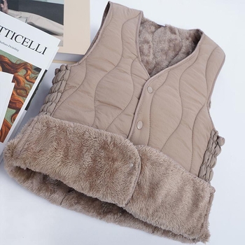 Sieviešu vestes ar vilnas pildījumu, galvenais audums – rayon, V kakls, A-siluets, pavasaris 2025