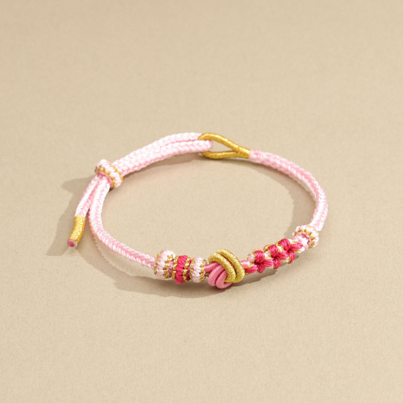 DIY pleteni narukvica od užeta, etnički stil, unisex, ručno pletena, Zima 2025