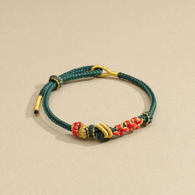 DIY pleteni narukvica od užeta, etnički stil, unisex, ručno pletena, Zima 2025