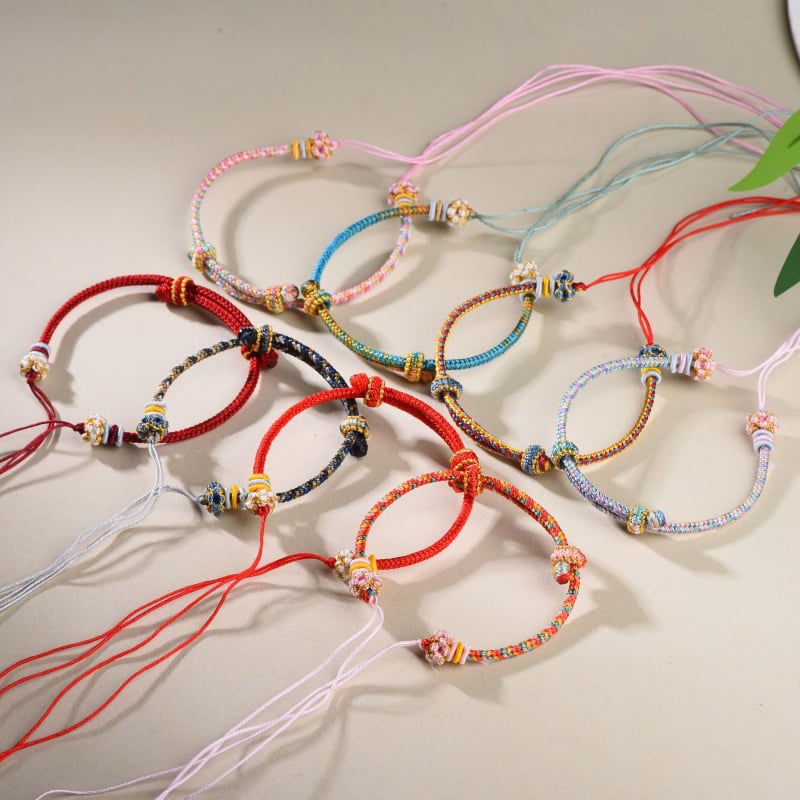 Brățară împletită din sfoară, stil etnic, unisex (Țesut; Sfoară; Primăvara 2025)