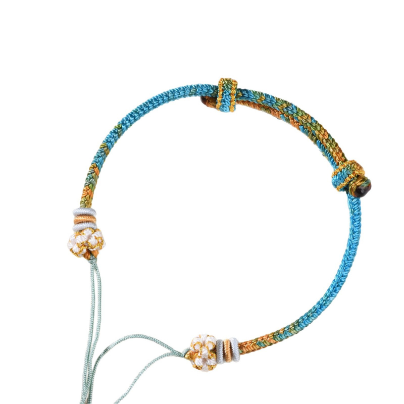 Brățară împletită din sfoară, stil etnic, unisex (Țesut; Sfoară; Primăvara 2025)