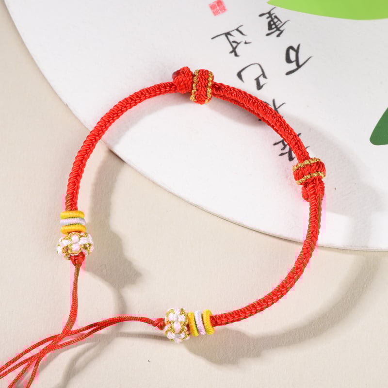 Brățară împletită din sfoară, stil etnic, unisex (Țesut; Sfoară; Primăvara 2025)