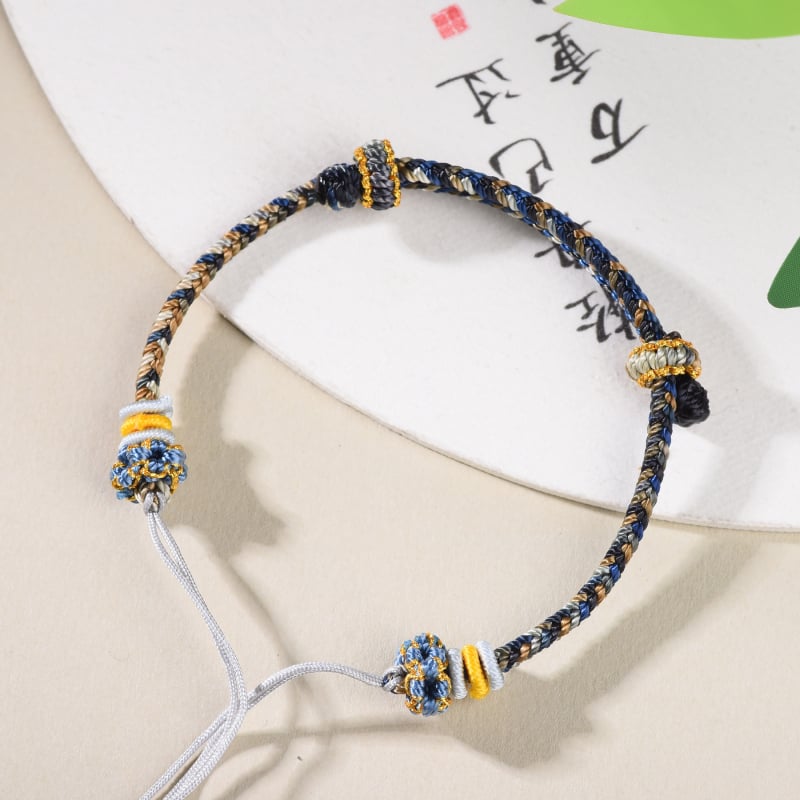 Brățară împletită din sfoară, stil etnic, unisex (Țesut; Sfoară; Primăvara 2025)