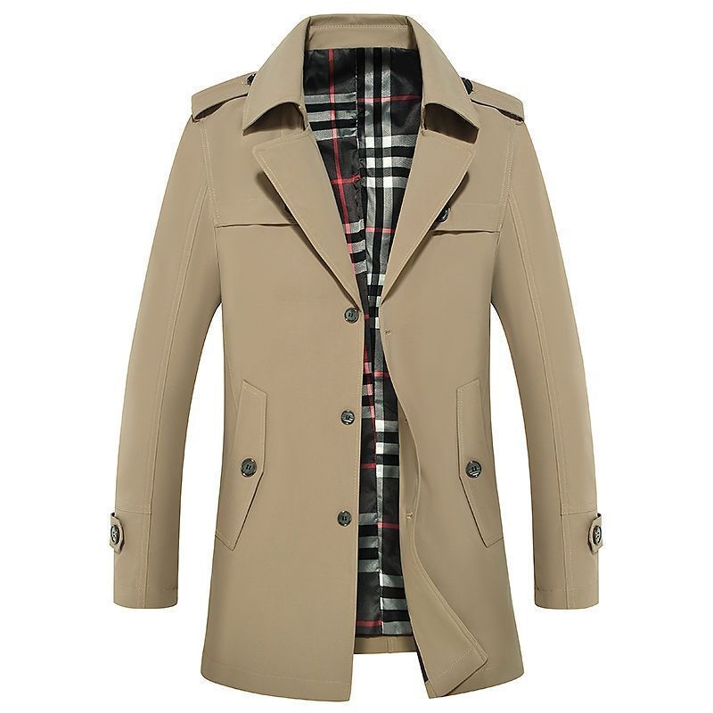 Παλτό με επένδυση φλίς, μεσαίου μήκους, με γιακά τύπου κοστουμιού, με λοξό φερμουάρ, με ζώνη, για τον χειμώνα