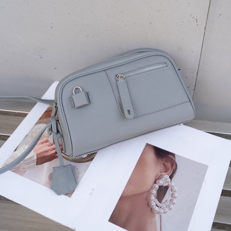 KOUDI īstas ādas Boston soma ar rāvējslēdzēju, iekšējām kabatām telefona un personas apliecībai