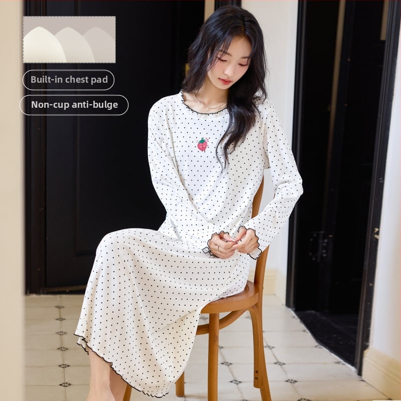 Νυχτερινό φόρεμα πουλόβερ με ενσωματωμένες επενδύσεις στήθους, μακριά μανίκια, στρογγυλός γιακάς, ανάμειξη βισκόζη-πολυεστέρα-ελαστάνη, μεσαίου βάρους