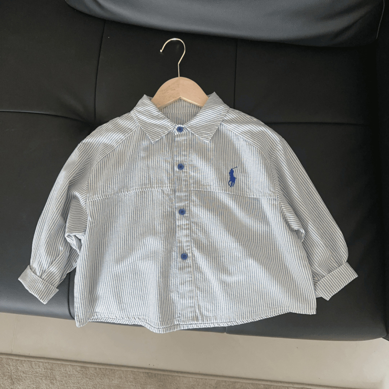 Zēnu vestes un krekli komplekts korejiešu stilā, svītrainas, kokvilna 95%, vecums 3–8 gadi