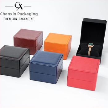 WH24 kellapakk – PU nahk + sametise sisemus; kuumpressimine, hõbedase sissetõmbe ja õmblemine; kinkepakend ja juveelipakend