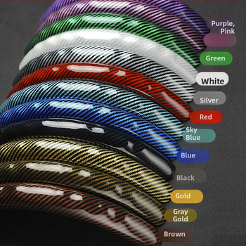 Changyi калъф за волан за автомобил с карбонова текстура, универсално пасване, за всички сезони