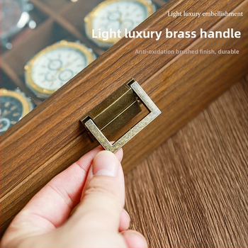 Cutie pentru ceasuri din lemn, stil chinezesc, textură lemn, corp solid