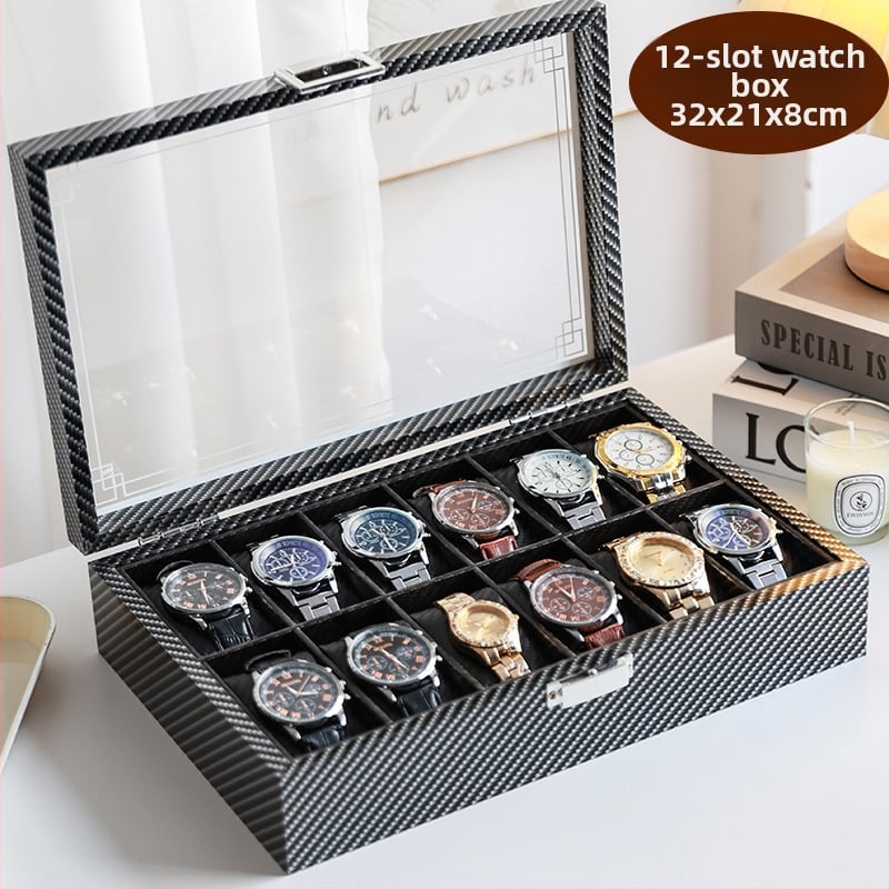 Cutie pentru ceasuri din lemn, stil chinezesc, textură lemn, corp solid