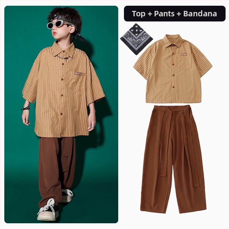 Bērnu hip-hop ielu deju komplekts – poliesteris – piemērots no 8 gadu vecuma