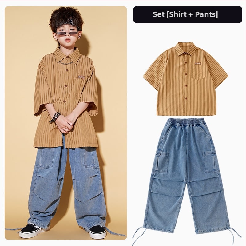 Bērnu hip-hop ielu deju komplekts – poliesteris – piemērots no 8 gadu vecuma