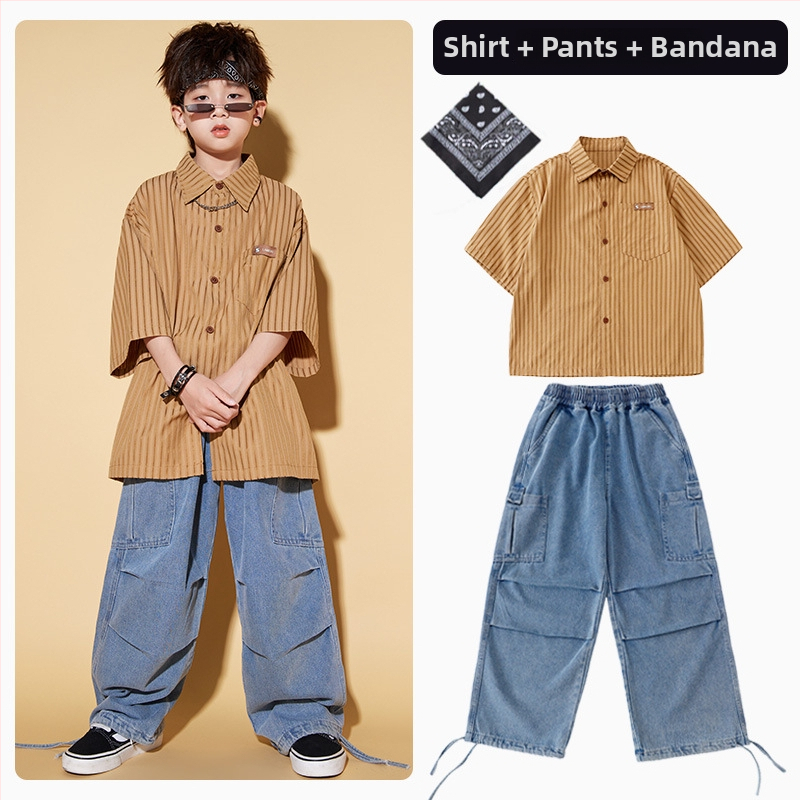 Bērnu hip-hop ielu deju komplekts – poliesteris – piemērots no 8 gadu vecuma