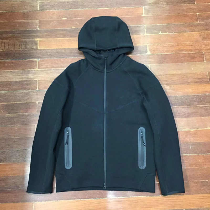 Ανδρικό τζάκετ με κουκούλα από διαπνέον βαμβάκι, τσέπες με φερμουάρ, Slim-Fit, 2024