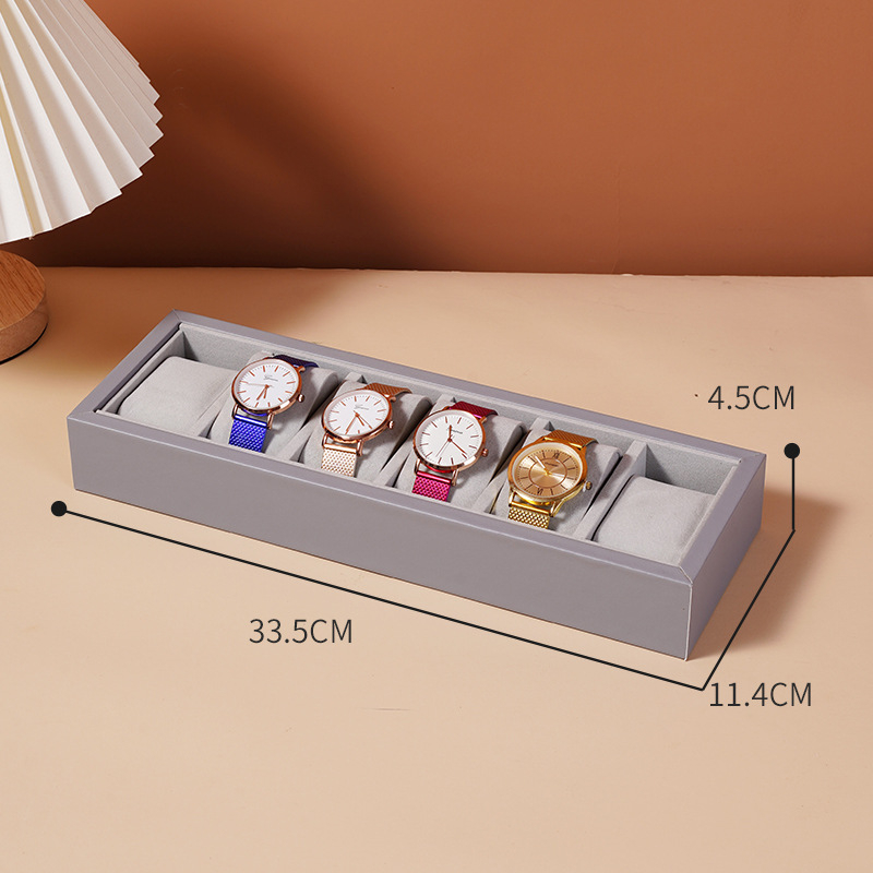 Nahast kellade hoiukarp näidelaud kelladele ja käevõrudele