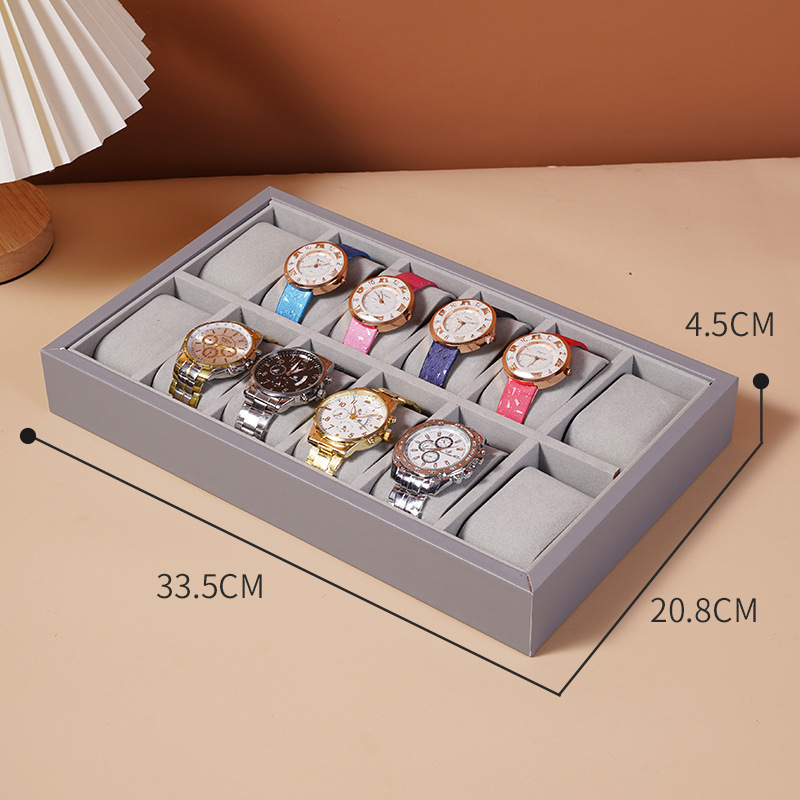 Nahast kellade hoiukarp näidelaud kelladele ja käevõrudele