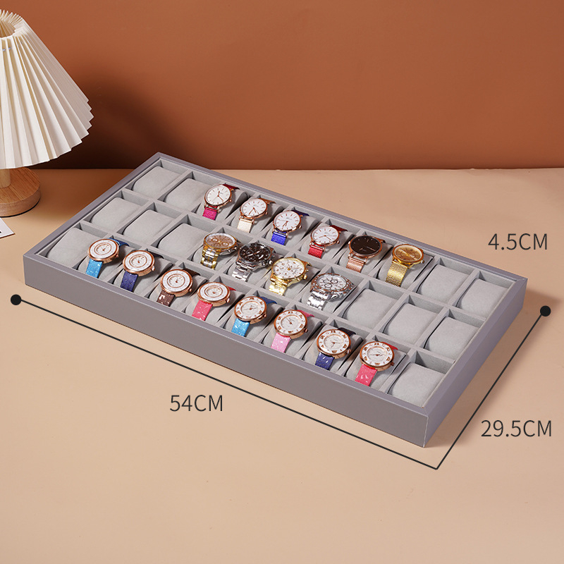 Nahast kellade hoiukarp näidelaud kelladele ja käevõrudele