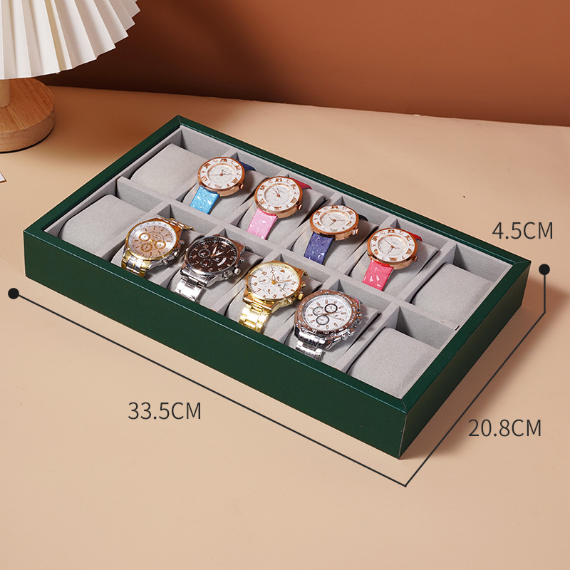 Nahast kellade hoiukarp näidelaud kelladele ja käevõrudele