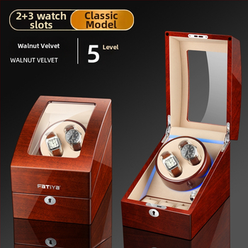 Automaatne kellavõttja - MDF-konstruktsioon, klaveri viimistlus, mudel 2+3, kinkepakk/ehete pakkimine, FA Tiya