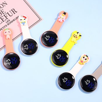 LED fob sat za sestru – karikatura dizajn, elektronički mehanizam, vodootpornost 50m, brojčani prikaz