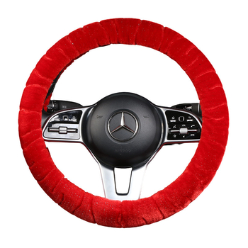 Κάλυμμα τιμονιού – χειμερινό βελούδινο, καθολική εφαρμογή, ραμμένο με μηχανή, Rabbit Mink Velvet, προστασία εσωτερικού αυτοκινήτου για όλες τις εποχές