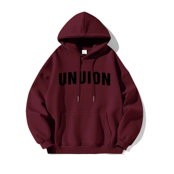 Muški hoodie s kapuljom, širokog kroja, otisak s slovima, poliester, trodimenzionalni džep