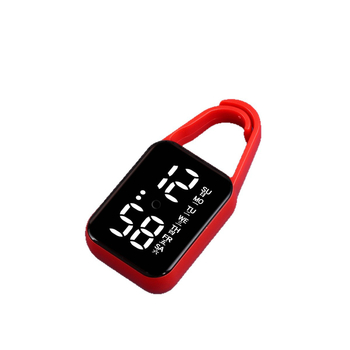 Kvadratni sat-privjesak s elektroničkim pogonom H6, digitalni brojčani prikaz, svijetli u mraku, vodootporan do 10 m