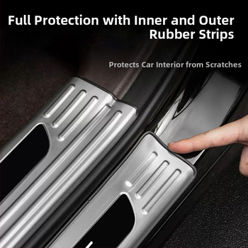 Protecție prag ușă din oțel inoxidabil pentru AITO M7 – Model M7, Brand AITO, Personalizare disponibilă