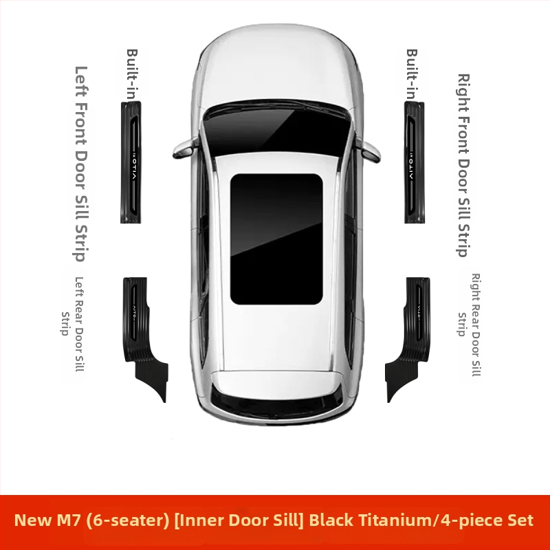 Protecție prag ușă din oțel inoxidabil pentru AITO M7 – Model M7, Brand AITO, Personalizare disponibilă