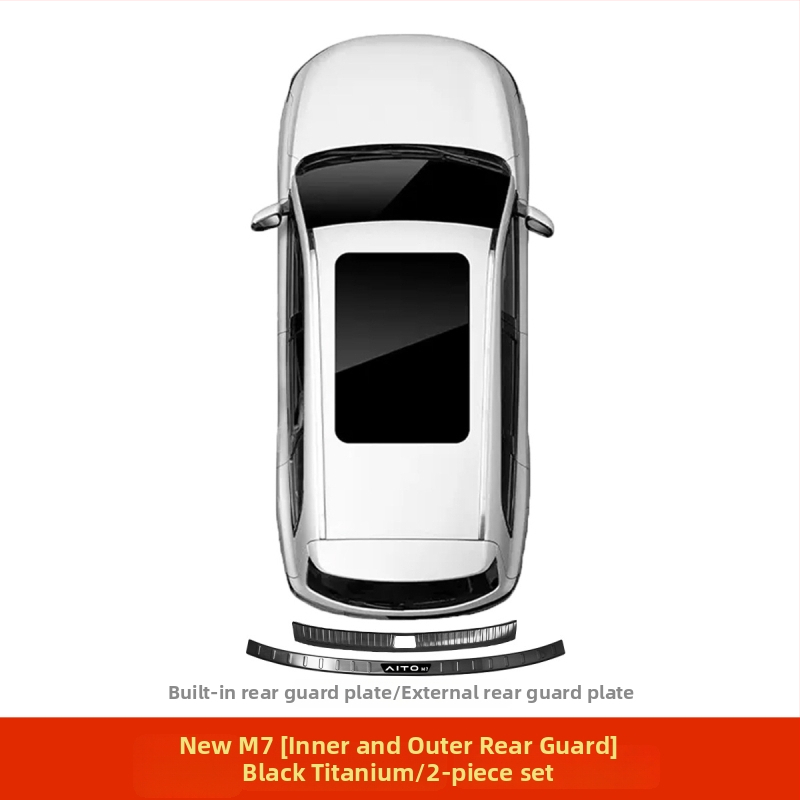 Protecție prag ușă din oțel inoxidabil pentru AITO M7 – Model M7, Brand AITO, Personalizare disponibilă