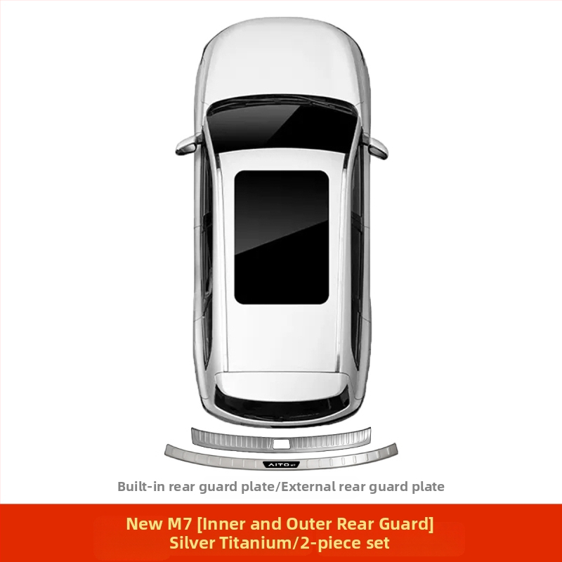 Protecție prag ușă din oțel inoxidabil pentru AITO M7 – Model M7, Brand AITO, Personalizare disponibilă