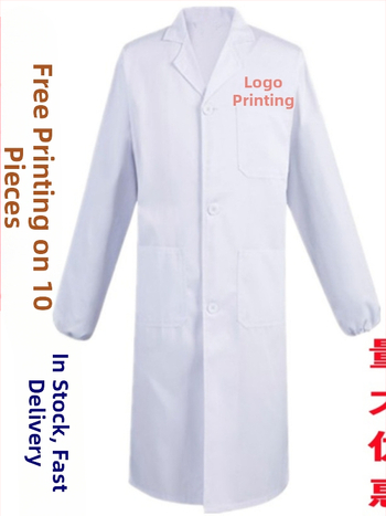 Gydytojo chalatas, medvilnės mišinio audinys; drėgmės nutekėjimas; pamušalas medvilnė; keturi metų laikai; vyrams