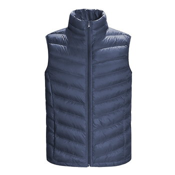 Férfi down mellény, karcsú szabású, meleg, (fehér kacsapuhatöltet, 550 töltőerő, nylon külső anyag, bélés 100%, hideg elleni védelem: enyhe hideg (-5℃~-0℃))