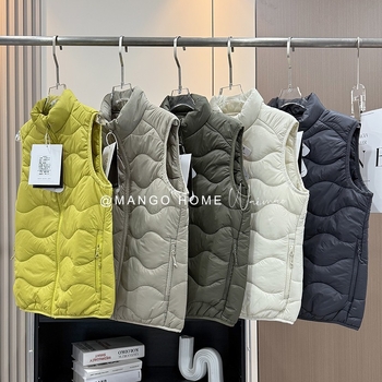 Kokvilnas veste vīriešiem un sievietēm — stāvošā apkakle, rāvējslēdzējs, Corduroy audums, galvenais audums 70% kokvilna, oderējums no kokvilnas, brīvs piegriezums, piemērots pavasarim un rudenim