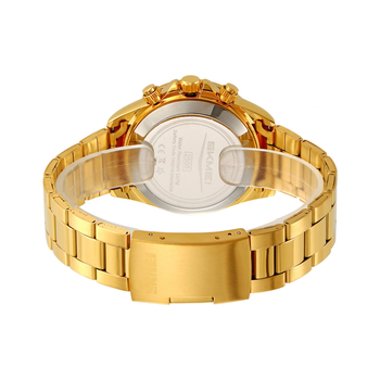 Skmei vyriškas daugiakomponentinis elektroninis laikrodis – dviejų laikų, chronometras, data ir žadintuvas — analog-digital ekranas, dirželis iš nerūdijančio plieno/silikono, atsparus vandeniui 30M