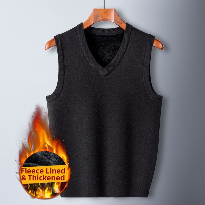 Vīriešu flīsa veste ar pieguļošu siluetu, ziemas 2024 izlaidums, V kakla izgriezums, audums maisījums (65,2% spandeks, 22,6% poliesters, 9,8% akrils, 2,4% vilna)