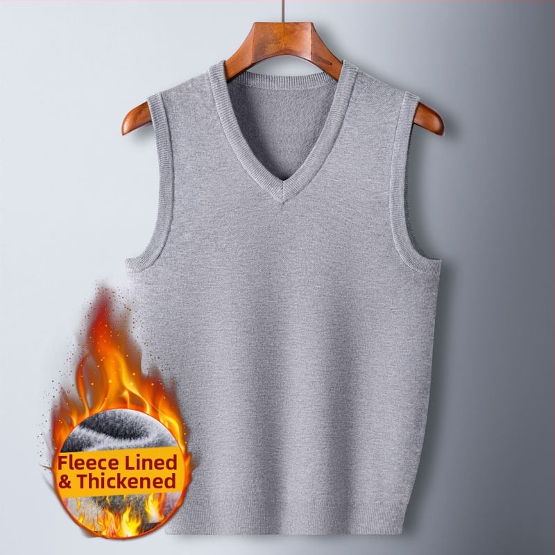 Vīriešu flīsa veste ar pieguļošu siluetu, ziemas 2024 izlaidums, V kakla izgriezums, audums maisījums (65,2% spandeks, 22,6% poliesters, 9,8% akrils, 2,4% vilna)