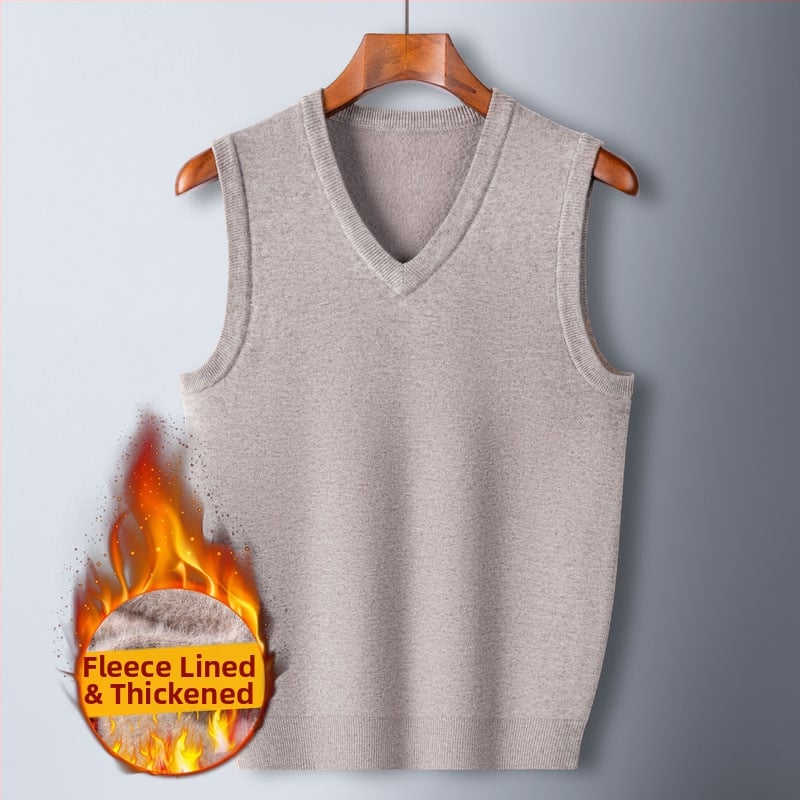 Vīriešu flīsa veste ar pieguļošu siluetu, ziemas 2024 izlaidums, V kakla izgriezums, audums maisījums (65,2% spandeks, 22,6% poliesters, 9,8% akrils, 2,4% vilna)