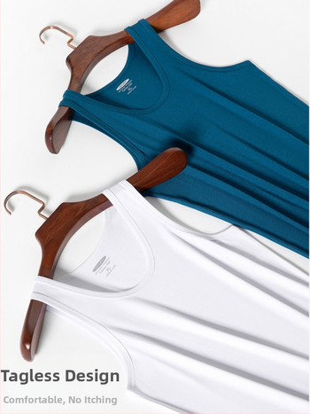 Vīriešu modal top bez piedurknēm, sporta stilā, brīvs piegriezums, 90% modal, pavasaris 2024